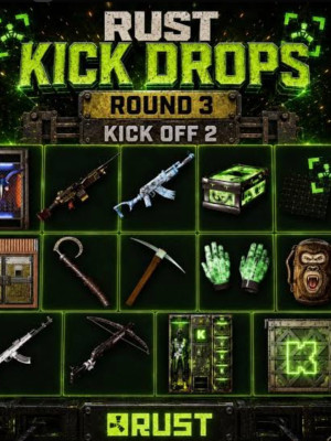 Kick drops rust 3 раунд 14 скинов