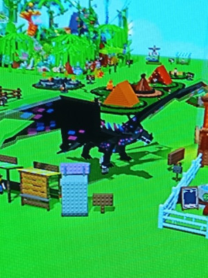 2 black spotty dragon