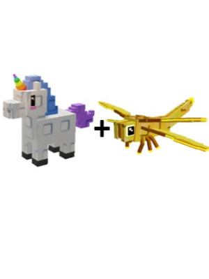 НАБОР ПЕТОВ(UNICORN + GOLDEN DRAGONFLY)