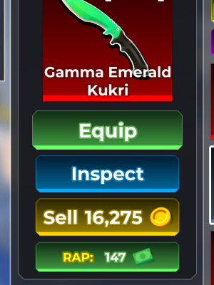 Gamma Emerald Kukri