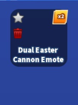 Dual Easter Cannon Emote (Emotes)
