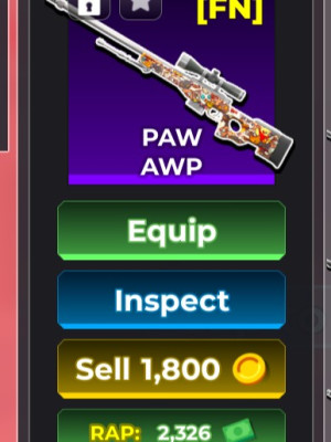 AWP PAW (FACTORY NEW) 2326 RAP