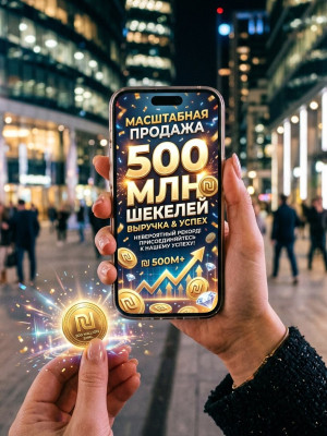 ПРОДАМ 500 МЛН ШЕКЕЛЕЙ