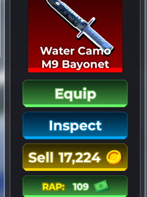 Water Camo M9 Bayonet