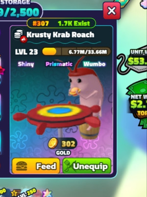 Krusty krab roach sw gold serial