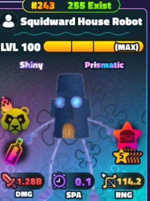 Squidward house robot shiny 243#