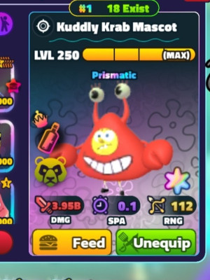 Kudly krab mascot super star 1#
