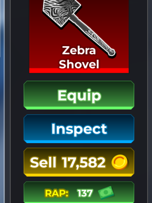 Zebra Shovel