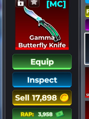 Gamma Butterfly Knife в идеальном состоянии