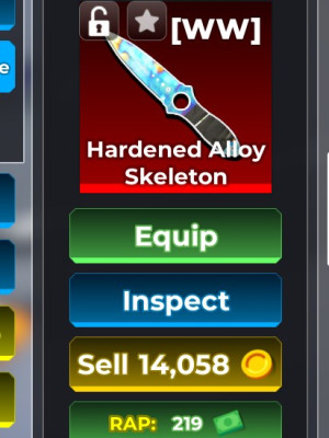 Hardened Alloy Skeleton (blue)