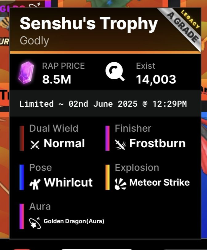 senshu's trophy