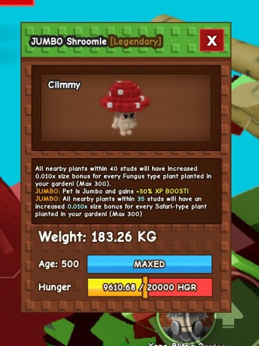 Shroomi Jumbo 183KG 500 Years