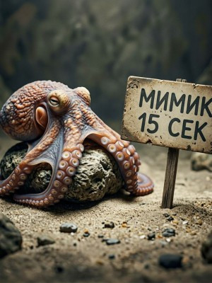 15сек мимик октопус.Королвеский мимик.