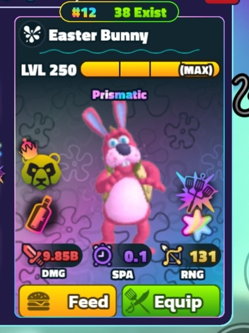 Easter bunny prismatic 250 lvl