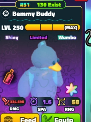 Bemmy buddy sw super star 250 lvl