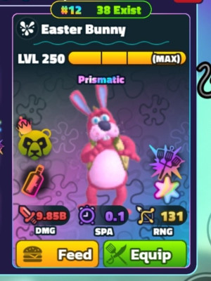 Easter bunny prismatic 250 lvl