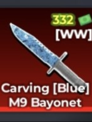 Carving [Blue] M9 Bayonet