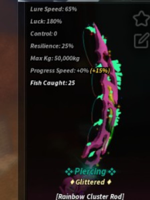 rainbow cluster rod