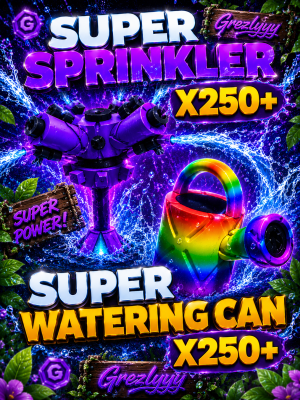 SUPER SPRINKLER+WATERING CAN X250