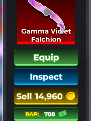 Gamma Violet Falchion