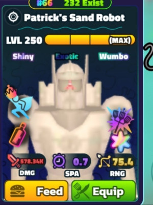 Patrick sand robot super star sw 250 lvl