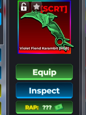 Violet Fiend karambit (SCRT)