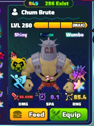 Chum brute sw super star 250 lvl
