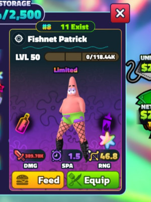 Fishnet Patrick super star