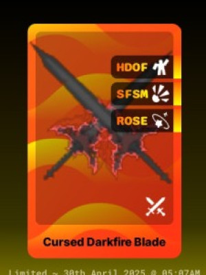Cursed Darkfire Blade dual