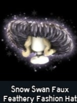 Snow Swan Faux Feathery Fashion Hat