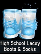 High School Lacey Boots & Socks