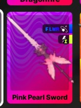 Pink pearl sword