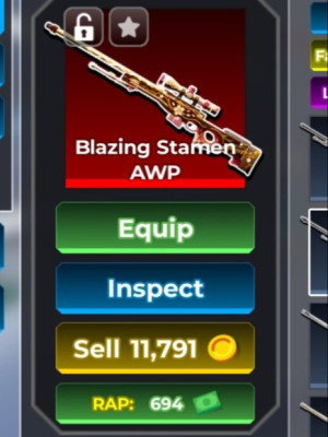 Blazing stamen AWP