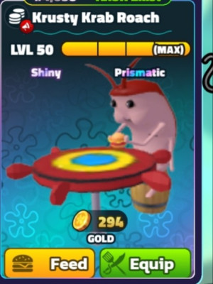 Krusty krab roach shiny farm
