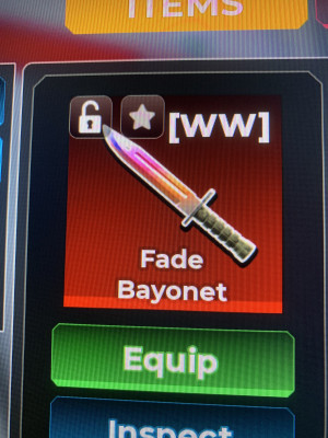 Fade bayonet