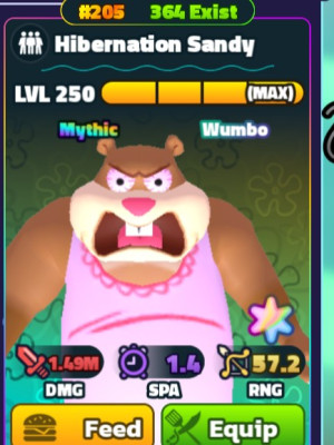 w hibernation sandy 6 stars ( 205 on eorld)