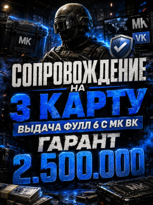 🔥Делаю соправод на 3 карте, выдача фул 6 мк вк гарантом 2,5 кк 🔥