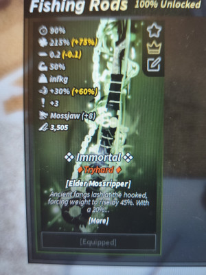Выдаю фул сет Elder Mossripper rod