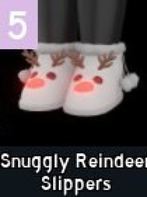 Snuggly Reindeer Slippers