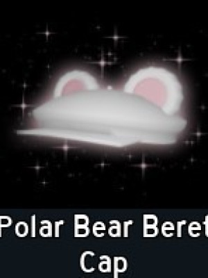 Polar Bear Beret Cap