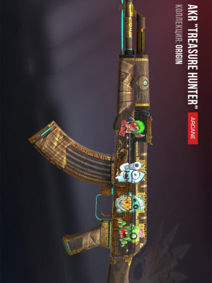 Standoff 2 > Скины > AKR "TRESUARE HUNTER" с 4-мя Хеллоуин наклейками