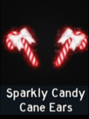 Sparkly Candy Cane Ears