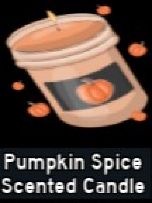 Pumpkin spice scented candle