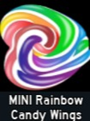 mini rainbow candy wings