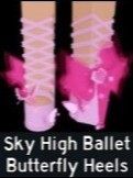 Sky High Ballet Butterfly Heels