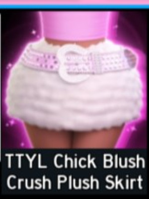 TTYL Chick Blush Crush Plush Skirt