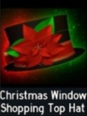Christmas Window Shopping Top Hat