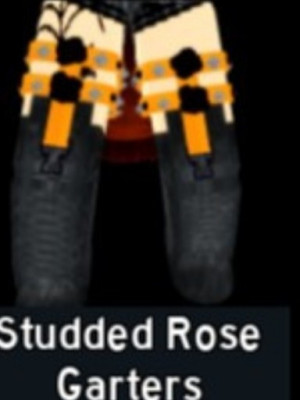 Studded Rose Garters