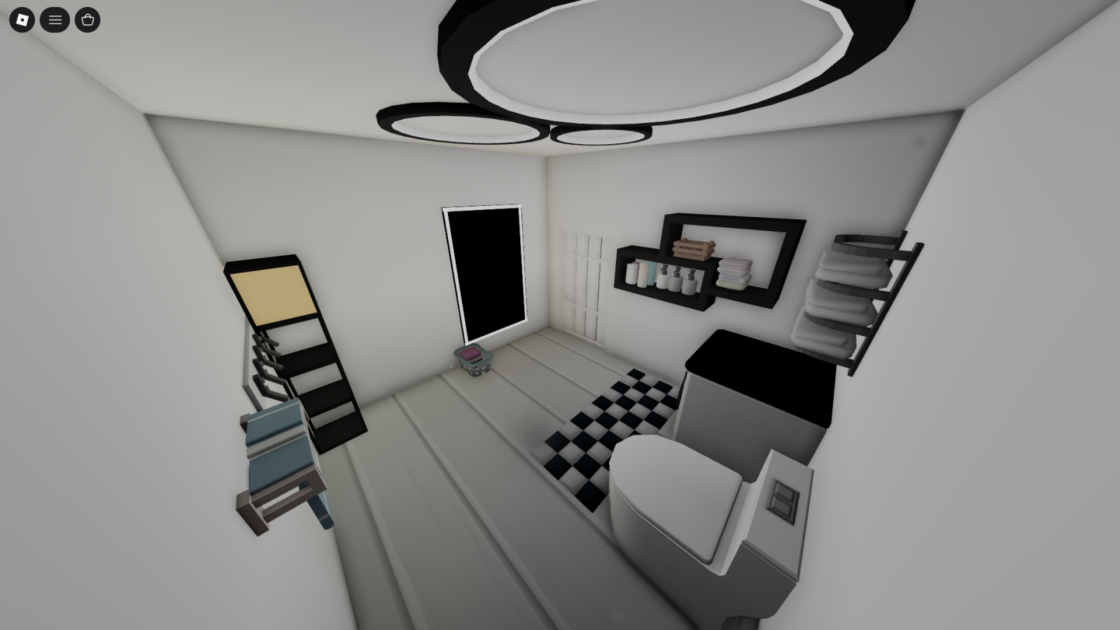 необычный, черно-белый домик | an unusual black-and-white house