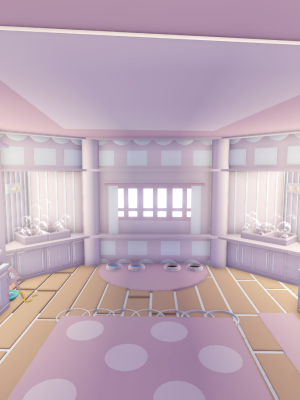 маленький, комфортный, нежно-розовый домик | a small, comfortable, soft-pink house